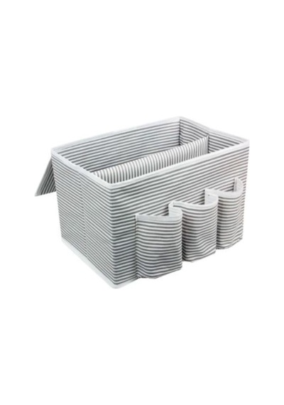 Başucu Düzenleyici 35x23x23cm Kumaş 32 X 23 Gri Diğer