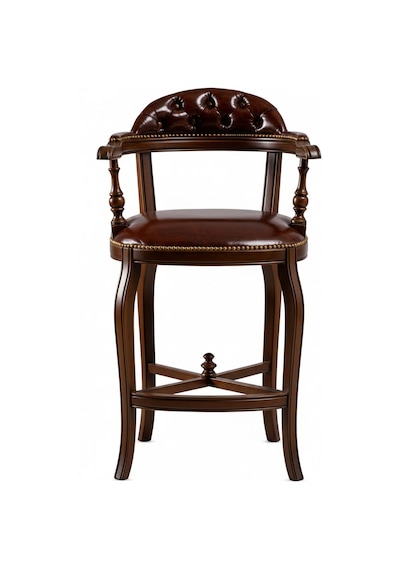 Majesta Classic Ahşap Bar Sandalyesi Ceviz