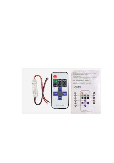 Uzaktan Kumandalı Şerit Led Dimmer Led Işık Kontrolü 12v/24v Pil Hediyeli Diğer