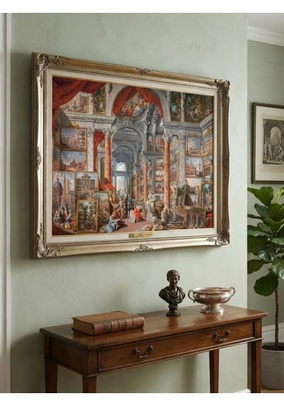 Modern Roma Ve Atina Okulu İkili Set - 2 X 1000 Parça Manzara İkili Puzzle Seti