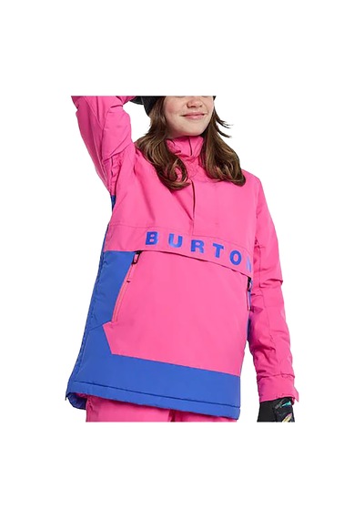 Burton Burton Kids' Frostner 2l Anorak Unisex Çocuk Pembe Snowboard Ceketi Fuchsia Fusion/amparo Blue Pembe Burton Burton Kids' Frostner 2l Anorak Unisex Çocuk Pembe Snowboard Ceketi Fuchsia Fusion/amparo Blue Pembe