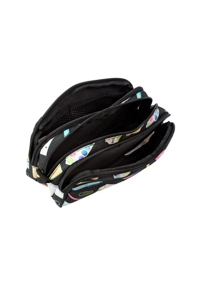 Jacbag Trıple Pouch-üç Bölmeli Kalem Kutusu Triple Pouch-pastel Pop renkli