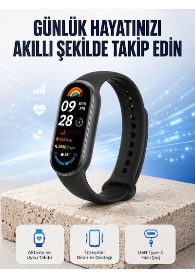 Tpu Ve Silikon Kordonlu Akıllı Bileklik 20 Gün Bekleme Süresi Yeni Nesil - Lisinya