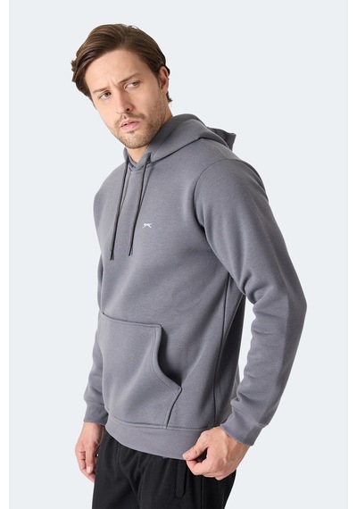 Slazenger Moonlıght I Erkek Gri Sweatshirt Gri