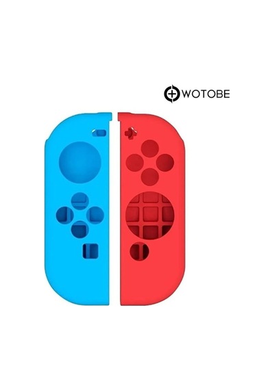 Nintendo Switch Silikon Koruyucu Kılıf Kırmızı-mavi