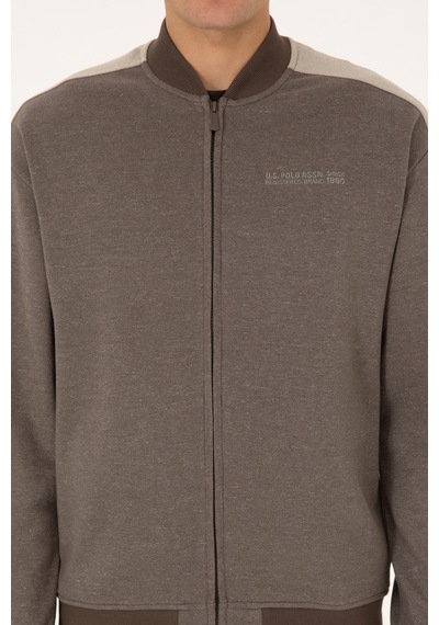 U.s. Polo Assn. Erkek Vizon Hırka Örme 50315820-vr052 Vızon