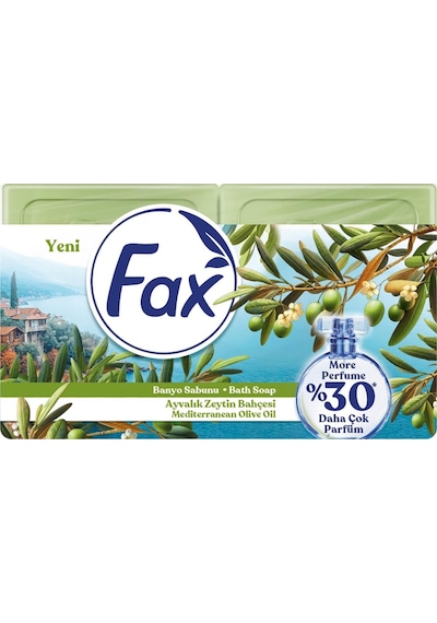 Fax Kalıp Banyo Sabunu 600 Gr Ayvalık Zeytin Bahçesi X 2 Adet