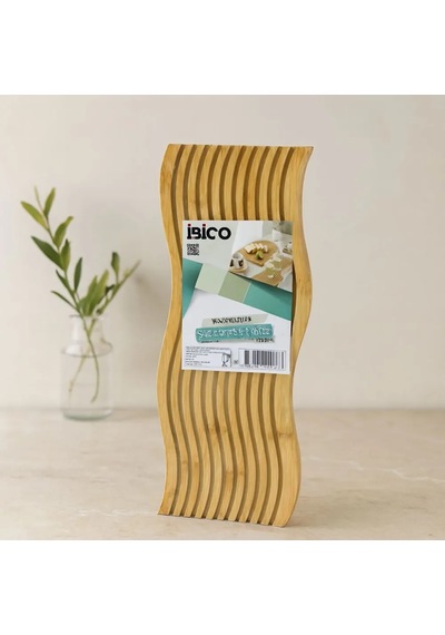 Jenerik Bambu Servis Sunum Tahtası 17x39x1.5 Cm Çift Yüzlü Dalgalı/kanallı