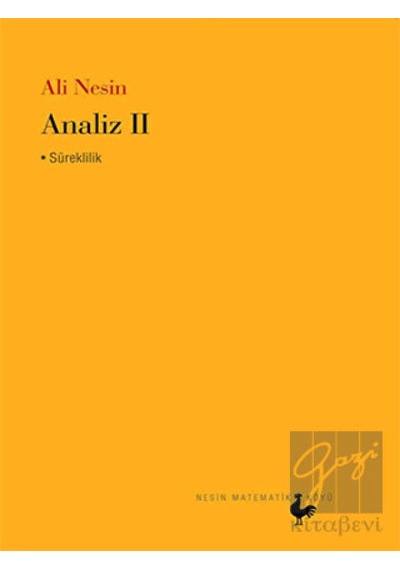 Analiz 2  - Ali Nesin  - Nesin Matematik Köyü
