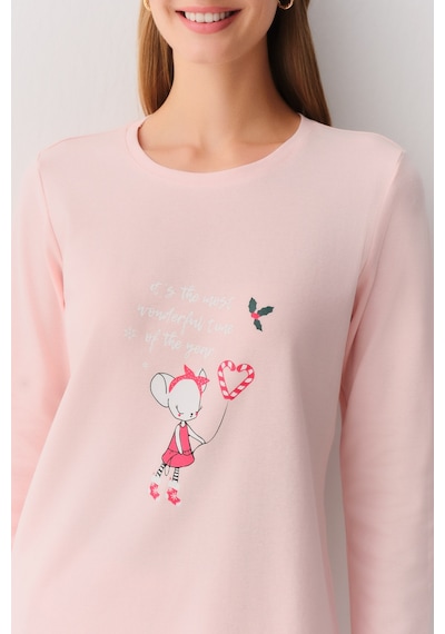 Lulusu Pijama Takımı Pembe