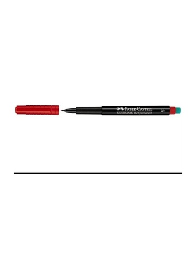 Faber-Castell Permanent Asetat Kalemi Cd Kalemi S Kırmızı