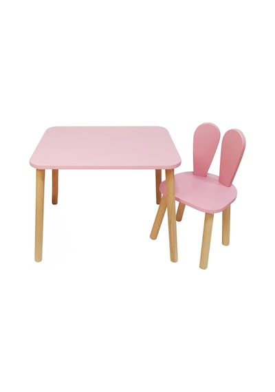 Bee Smart Pembe Naturel 1 Sandalyeli Set - Standart Diğer