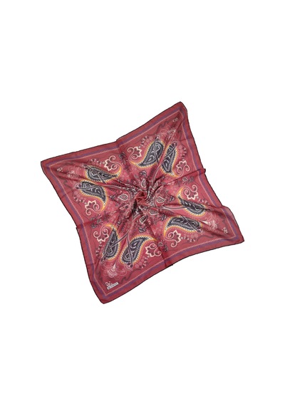 Mim Eşarp - Akmoda Soft Pamuk Eşarp - Kırmızı 90x90 Cm