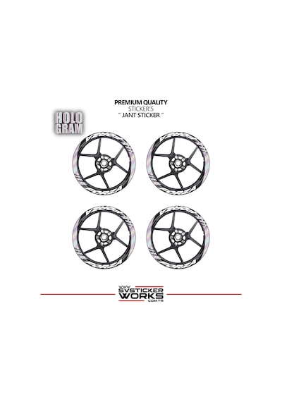 Honda Forza Geniş Jant Kaplama Sticker Etiket Modeli 16lı Set Sticker Yüksek Kalite 29789818