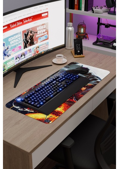 Metal Gear Solid Kaymaz Dikişli Kauçuk Oyuncu Mousepad V3 - 70x30 Xl Gaming Mouse Pad Fare Altlığı