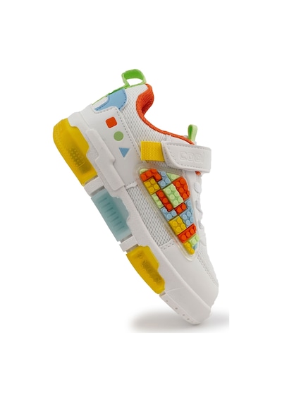 Cool Legos Işıklı Ortopedik Taban Unisex Çocuk Spor Ayakkabı Beyaz