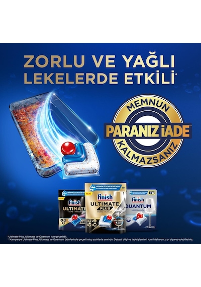 Finish Quantum Ultimate Bulaşık Makinesi Deterjanı Tableti 2 x 85 Tablet