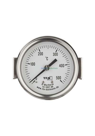 Teknikmarketiniz Ø60mm 0/500 C 1,5 Metre Kablolu Fırın Termometresi, Panotip 500 Derece Kablolu Bahçe,pizza,pide,e Diğer