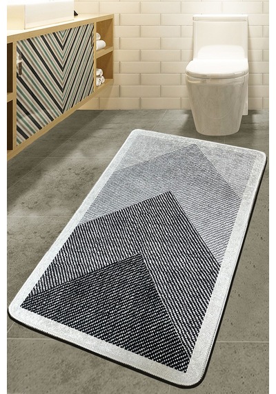 Javole Ekru 3'lü Set Banyo Halısı Djt Renkli