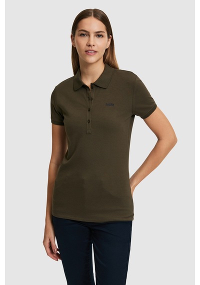 U.s. Polo Assn. Kadın Koyu Haki Tişört Basic 50323461-vr111