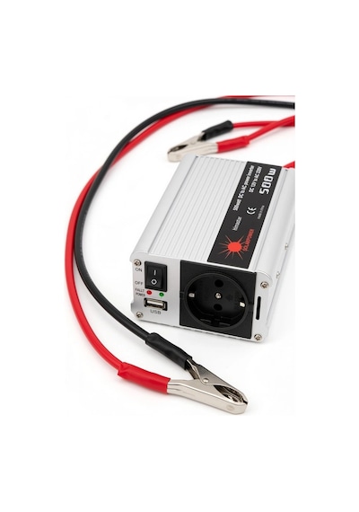 Araç Ve Karavan İçin 500w 12v Dc 220v Ac Usb Çıkışlı Fanlı İnverter Akü Güç Dönüştürücü