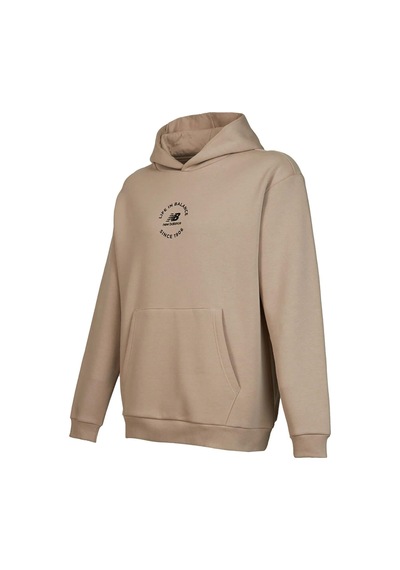 New Balance Bej Kadın Hoodie Kapşonlu Sweatshirt Unc3347-trd