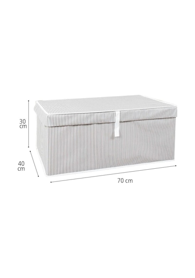 2'li Çok Amaçlı Kutu Megaplus 70x40x30 Cm Tela Yıkanamaz Gri-beyaz