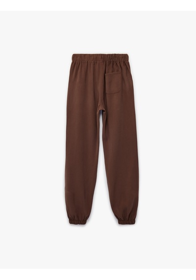 Koton Beli Bağcıklı Viskon Karışımlı Jogger Pantolon Kahverengi 6skb40120tw Kahve Koton Beli Bağcıklı Viskon Karışımlı Jogger Pantolon Kahverengi 6skb40120tw Kahve