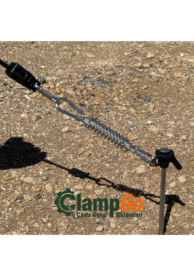 Clampgo Sert Zemin Çadır-tente-tarp Kazığı 8 Mm Kalınlığında 21 Cm Uzunluğunda 1 Adet Siyah