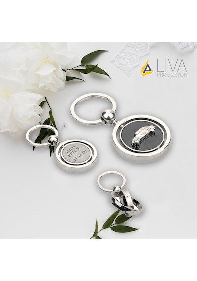 Araba Figürlü Metal Anahtarlık