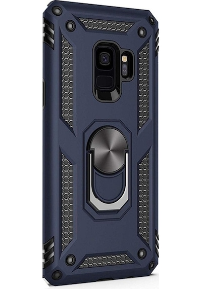 Teleplus Samsung Galaxy Uyumlu S9 Plus Kılıf Vega Standlı Yüzüklü Mıknatıslı
