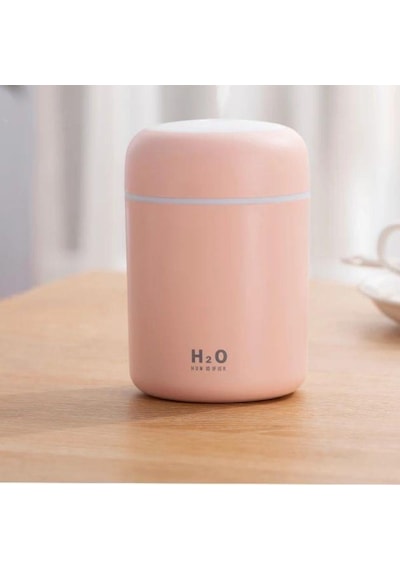 300 Ml Ulrasonik Hava Nemlendirici Buhar Makinesi Ve Aroma Pembe Beyaz