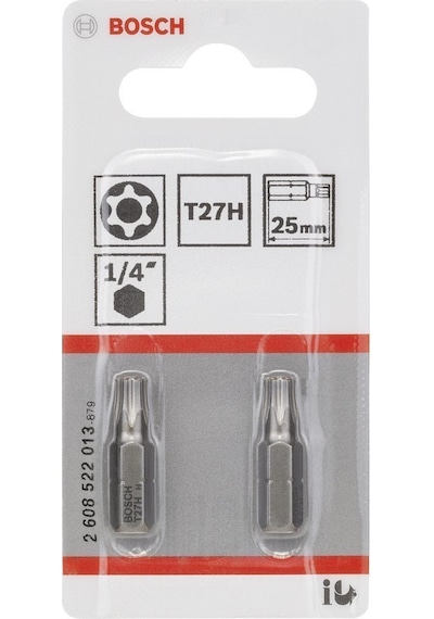 Bosch T27h 25 Mm 2 Li Delikli Torx Bits Uç 2608522013