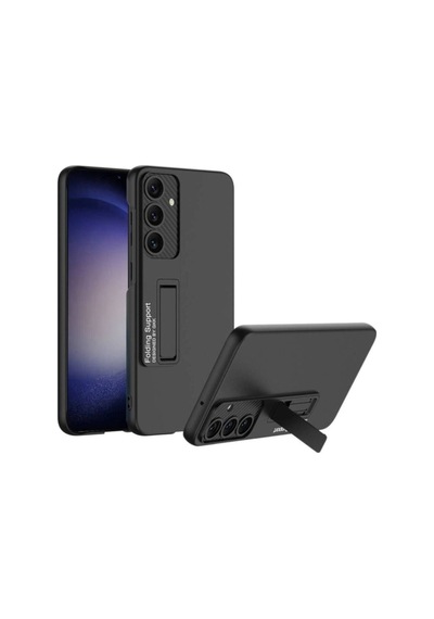Galaxy S24 Plus Kılıf Zore Standlı Ays Kapak Siyah