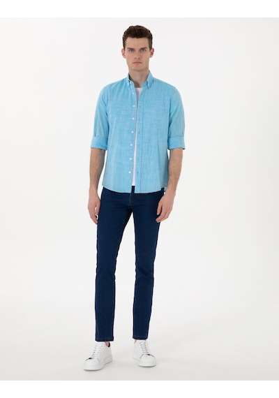 Pierre Cardin Erkek Aqua Gömlek Desenli 50307025-vr007 Aqua Pierre Cardin Erkek Aqua Gömlek Desenli 50307025-vr007 Aqua