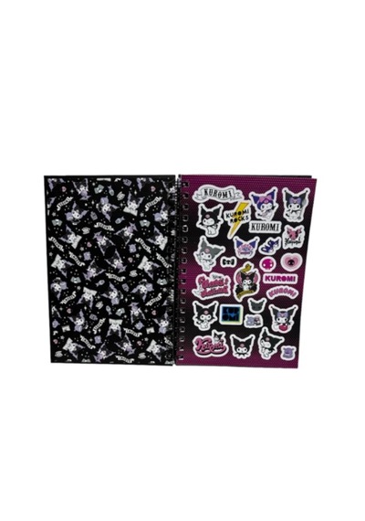 Hello Kitty&kuromi Spiralli Sert Kapak Stickerlı Planner