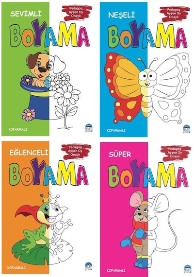 Martı Süper Boyama Kitabı Seti 4 Kitap A5 Boy