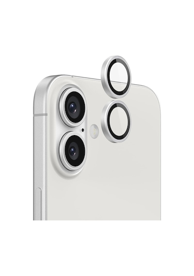 Apple Uyumlu iPhone 16 Plus Raze Metal Kamera Lens Koruyucu Beyaz