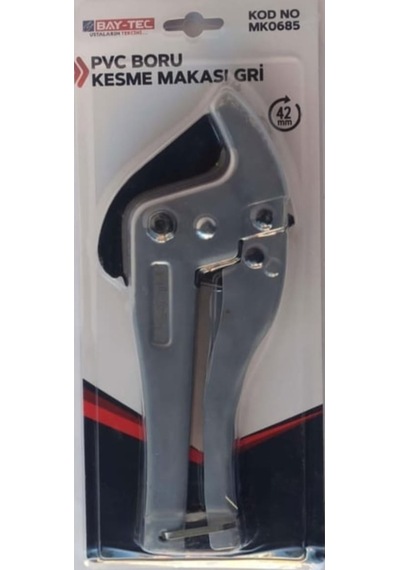 Pvc Boru Kesme Makası Gri Otomatik 42 Mm