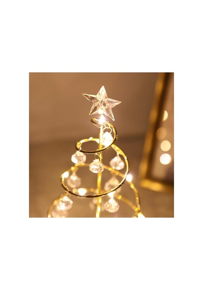 Yapay Kristal Elmaslı Led Işıklı Yılbaşı Ağacı Noel Süs Dekor Diğer