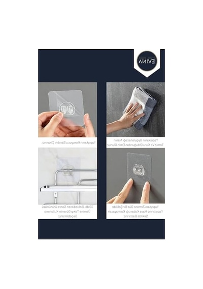 Yedek Yapışkanlı Sticker Seti - 10 Adet Abanoz