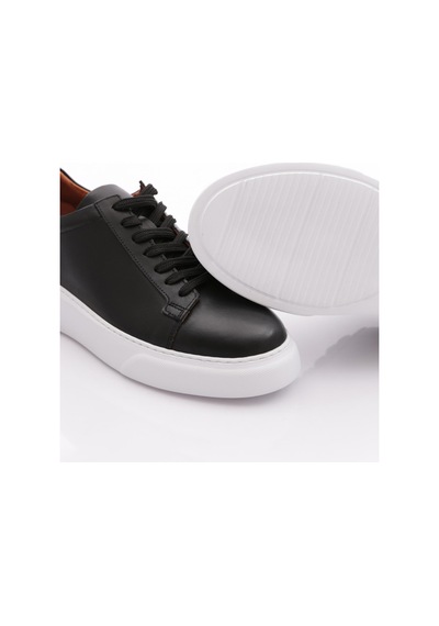 Dgn Leo Erkek Sneakers Ayakkabi Siyah Antik Beyaz