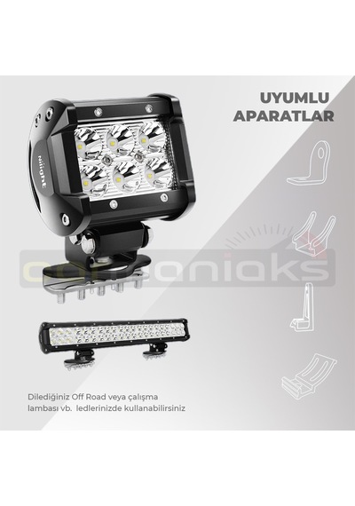 Off Road Kaput Üstü Montaj Aparatı 2’Li