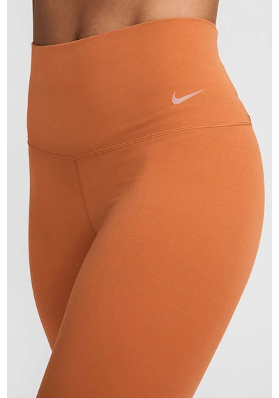 Nike Dri Fit Zenvy Gentle Support High Waisted 7/8 Leggings Brick Kadın Yüksek Bel İç Cepli Spor Tayt Kiremit