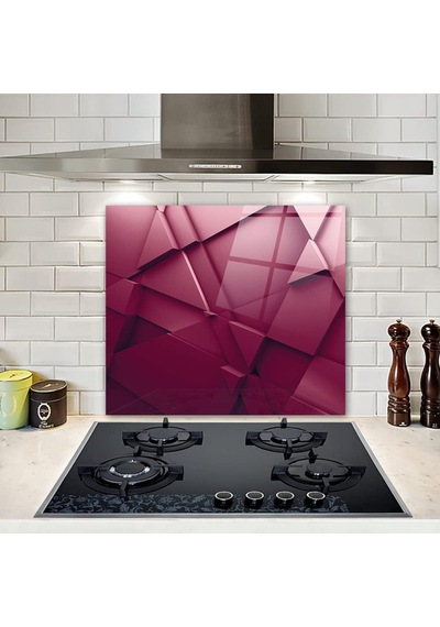 Decorıta Asil Bordo / Ocak Arkası Koruyucu 52cm X 60cm Diğer
