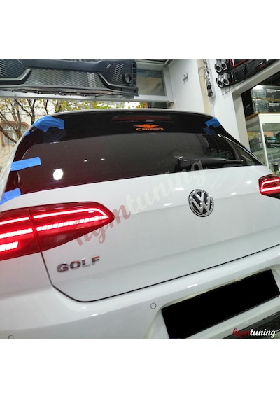 Volkswagen Golf 7 4 Parça Spoiler. R Spoiler. Abs Plastik Boyasız