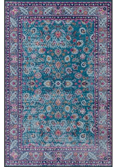 Rovigo Home Dijital Baskı Yıkanabilir Kaymaz Taban Salon Halısı RVG1559-HT757 Çok Renkli