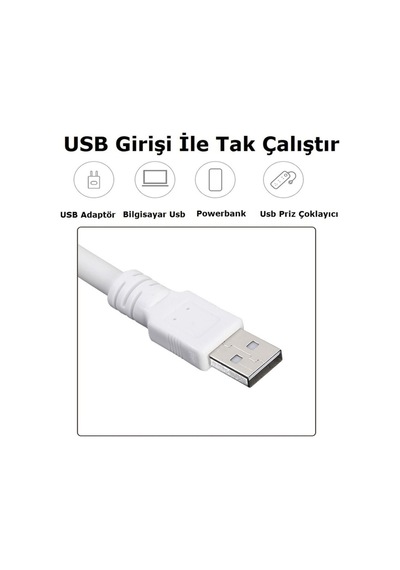 Sesli Komut Özellikli Usb Led Aydınlatma Lambası Çok Renkli