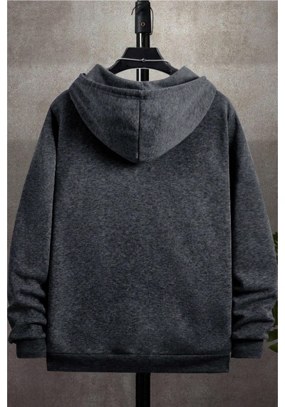 Cool Tarz Unisex Relax Fit Rahat Kesim Pamuklu İçi Polarlı Çift Cepli Fermuarlı Füme Kapüşonlu Sweatshirt Füme Füme Cool Tarz Unisex Relax Fit Rahat Kesim Pamuklu İçi Polarlı Çift Cepli Fermuarlı Füme Kapüşonlu Sweatshirt Füme Füme