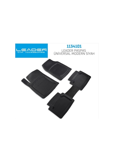 Suzuki Samurai 1981-1998 Leader Kesilebilir Uyumlu Üniversal Modern Siyah Havuzlu Oto Paspas